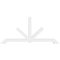 Ekena Millwork Vanguard Architectural Grade PVC Gable Bracket, 84"W x 38 1/2"H x 4"D x 4"F, 11/12 Pitch GBP084X39X0404VAN00 - alternate 3